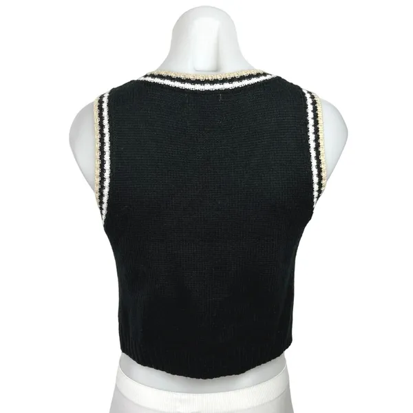 Princess Polly Knitted V-Neck Sleeveless Pullover Crop Vest Sweater Top Sz XS/S - Image 2