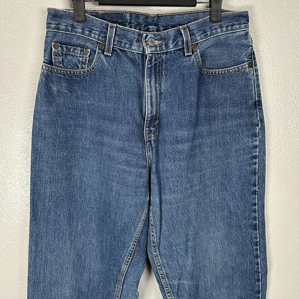 Vintage Levis 560 Jeans Womens 12 Loose‎ Fit Straight Leg High Waist Medium Wash - Image 2