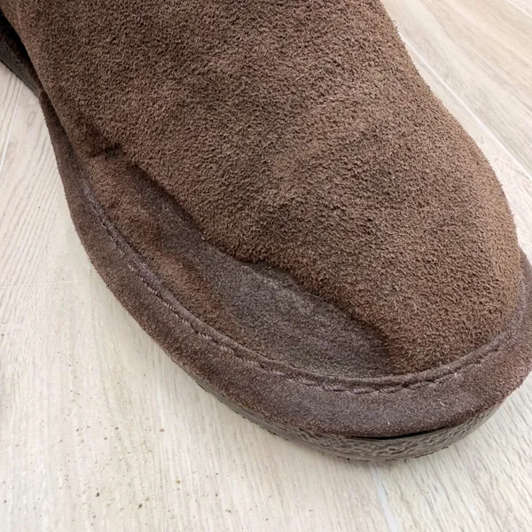 Bjorndal Boots Womens Size 11 Chocolate Brown Suede Faux Fur Tall Pull On Winter - Image 4