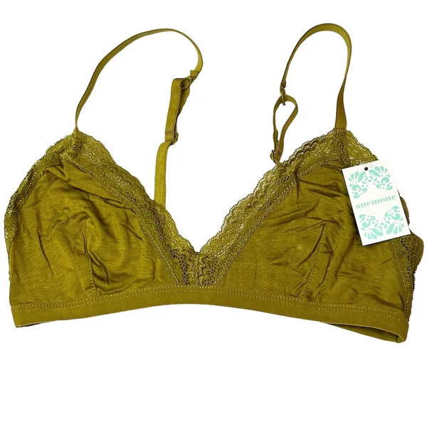 Anemone NWT  Olive Bralette. Size Large - Image 6