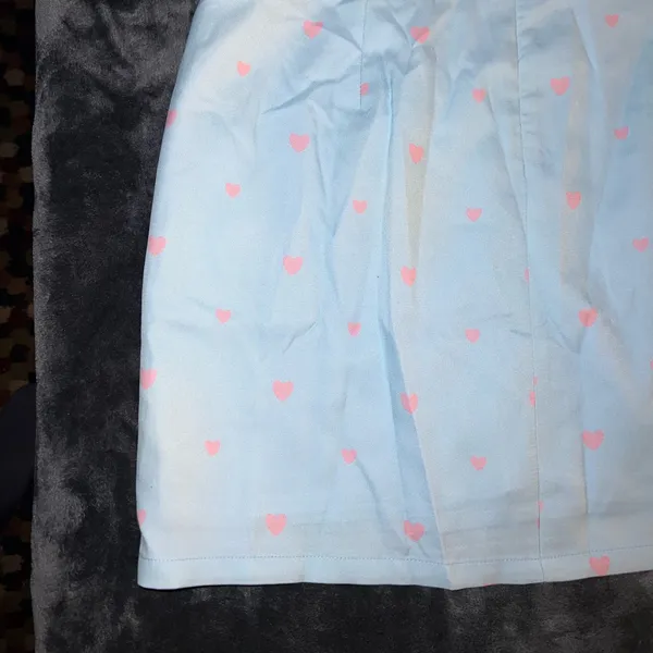 Princess Polly Chain of Hearts Mini Skirt in Blue Size 10 New with tag - Image 6