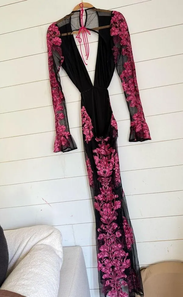For Love and Lemons Temecula Cut Out Embroidered Lace Maxi Dress - Image 9