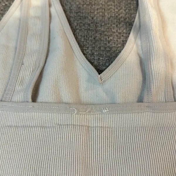 MOVING SALE White ribbed vneck ribbed tank - Image 8