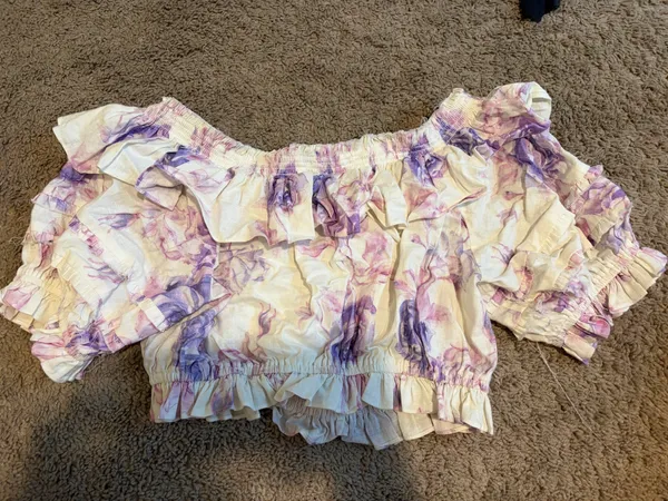 Love Shack Fancy Top Ruffle - Image 2
