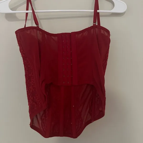 URBAN OUTFITTERS red corset top SOLD OUT IN STORE - Image 3