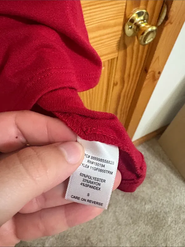 Nordstrom Size Small Deep Red Mini Dress - Image 3
