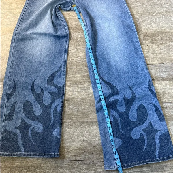 NWT PTCL Ethikal Brand Flame Wide Leg Jeans Size 29 - Image 3