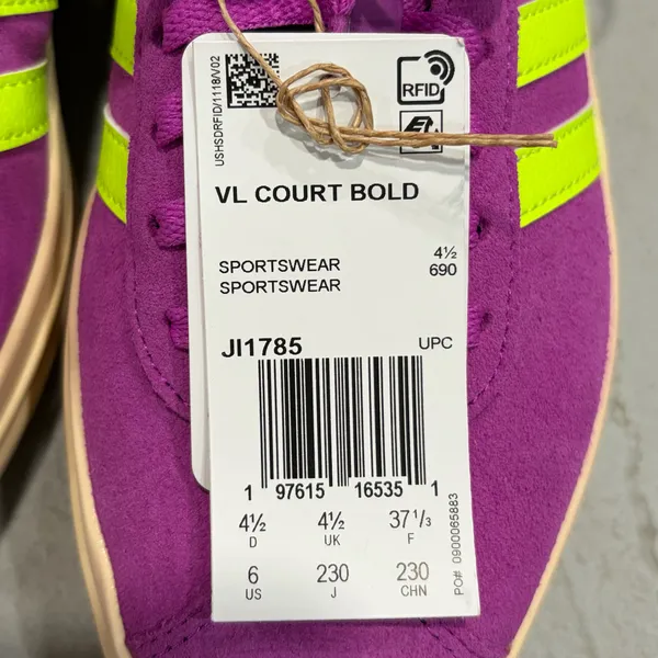 NEW With Tag Adidas VL Court Bold Platform Court Sneakers Shoes 6 - Image 6