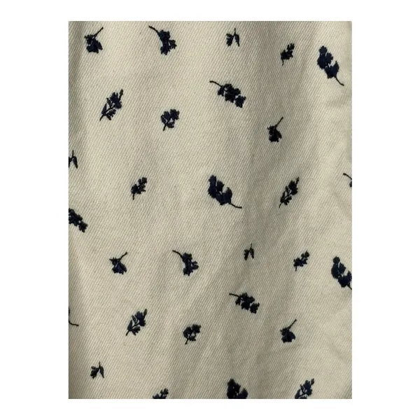 Frank‎ And Oak Linda Balloon Fit Jeans Womens 27 Cream Floral High Rise Tapered - Image 11