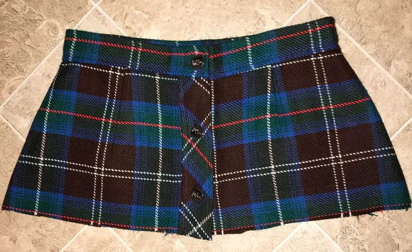 Vintage Micro Mini Plaid Skirt Small - Image 5