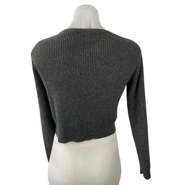 Brandy Melville Shannon Ribbed Long Sleeve Button Down Cardigan Sweater Top Sz S - Image 4
