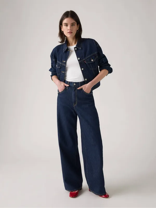 NEW Levi's Cinch Baggy Jean High Rise Dark Wash 30 X 31 Normcore 90s Minimalist - Image 10
