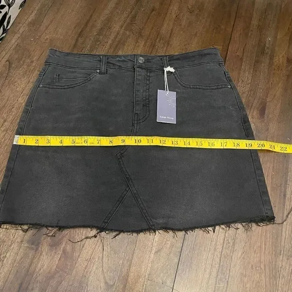 Indigo Rising Denim Skirt Gray Size M - Image 7
