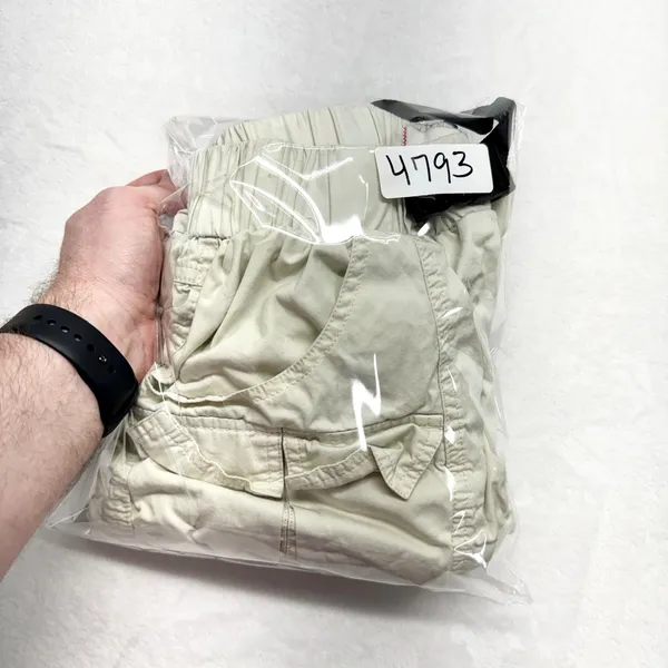 BDG Belted Cargo Shorts Womens Size S Beige Gorpcore‎ Y2K Utility Cotton Twill - Image 9