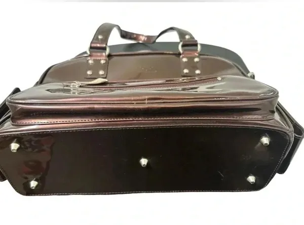 Beijo brown bronze large tote with multiple pockets - Image 5