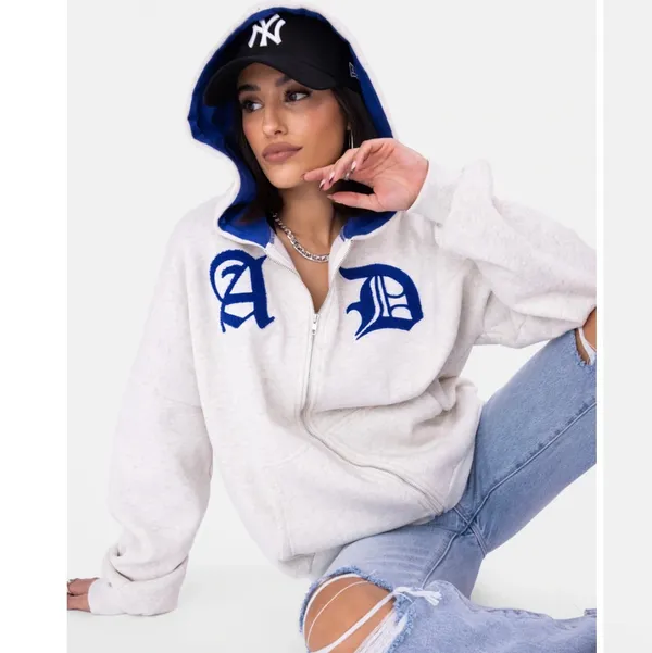 Adika oversized zip up hoodie - Image 2