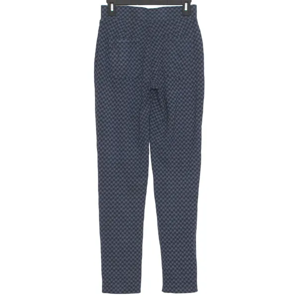 Betabrand Dress Pants Howlstooth Pull On Y2K Business Casual Stretchy Blue Small - Image 5
