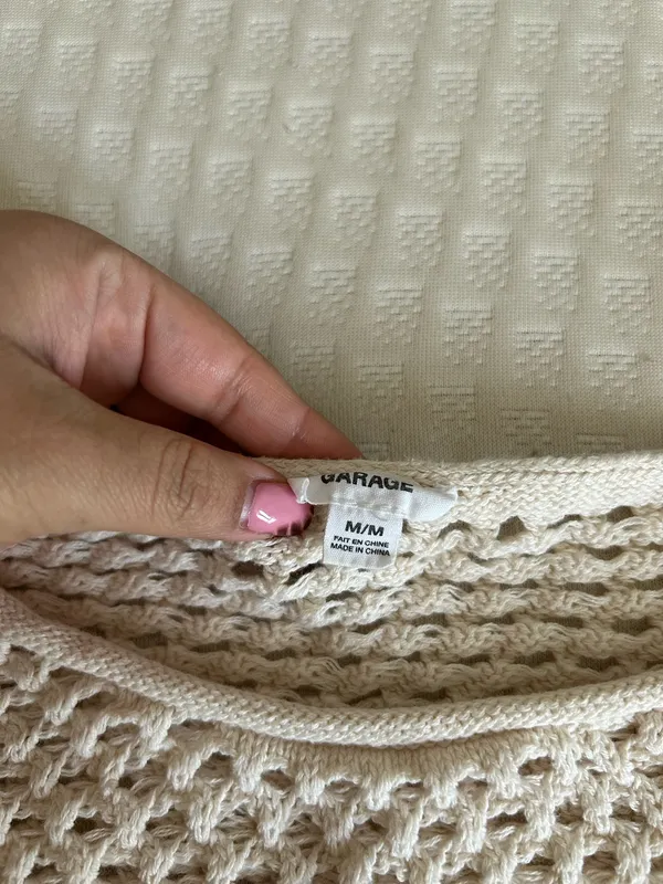 Garage Sweater Cropped Knit Cable - Image 3