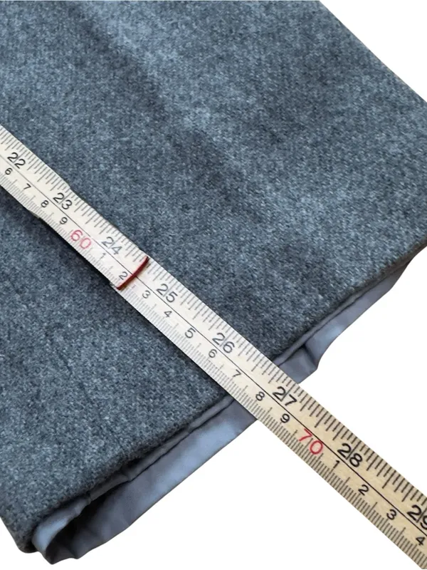 Herman Geist Women’s 6P Gray 100% Wool Wide Leg Fully Lined Petite Work Trousers - Image 8