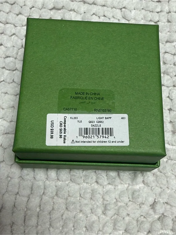 Kate Spade Dazzle Light Sapphire CZ Pendant Necklace Silver Tone NIB - Image 5