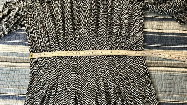 MICHAEL Michael Kors Herringbone-Print Matte-Jersey Dress, Women's Size S - Image 9