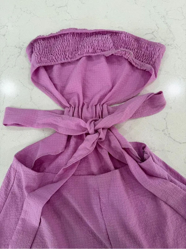 SHEIN Lilac Strapless Cutout Mini Dress - Image 4