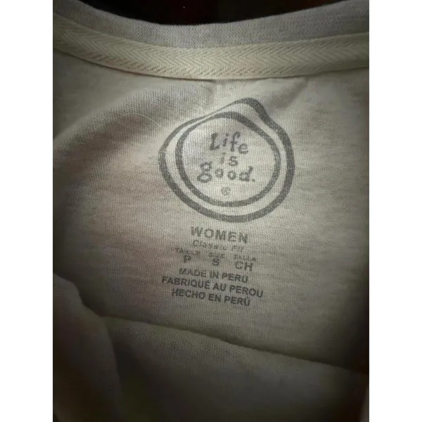 Life is Good Women's Love Graphic T-Shirt Beige Size S - Image 5