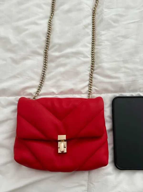 ZARA Red Chain Purse - Image 2