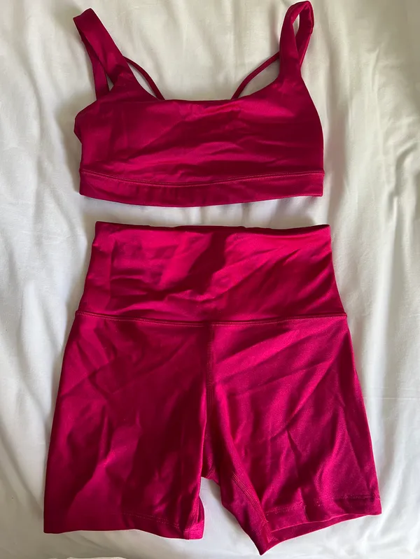 Athleta Metallic Pink Set - Image 2