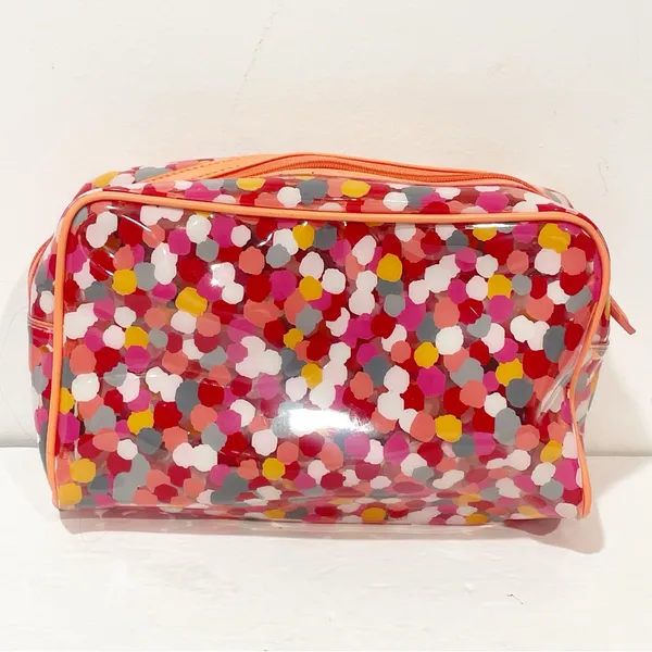 Vera Bradley‎ Bright Confetti Transparent Travel Pouch Makeup Bag - Image 4