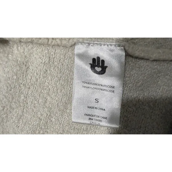 Spiritual Gangster Women Oatmeal Beige Knit Wide Leg Lounge Pants Small 4662 - Image 4