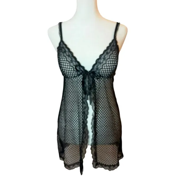 NWT Intimissimi Frou Frou Babydoll Black & White Size M - Image 3