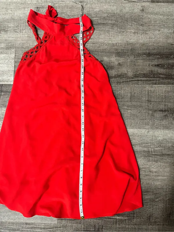 LULUS Any Sway, Shape or Form Red Lace Halter Dress - Image 7