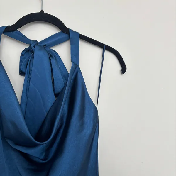 Altar’d State Navy Blue Cowl Neck Dress Sz S - Image 5