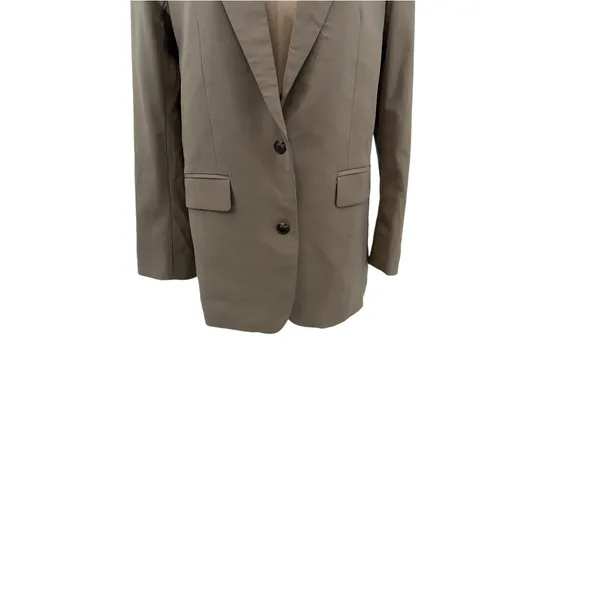 Aritzia Babaton Agency Oversized Single Breasted Blazer Taupe Brown Size Small - Image 7