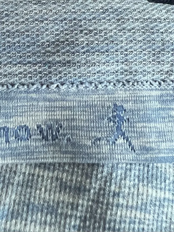 Lululemon Swiftly Tech Short Sleeve Heathered Blue Women's V-Neck Active Tee 8 - Image 7