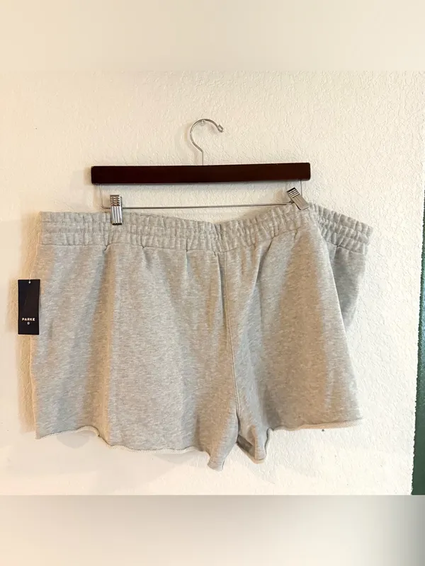 NWT PARKE for Target Women’s Lounge Sweat Shorts Gray Grey Plus Size 2X - Image 3