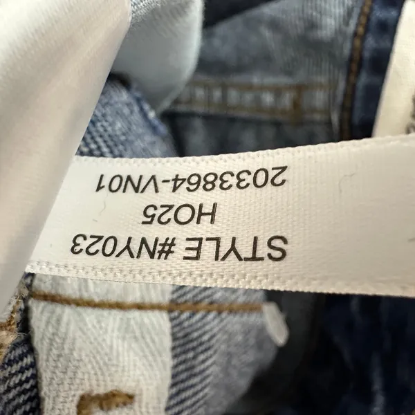 NEW Madewell Curvy Low-Slung Baggy Jeans in McKinney Wash Blue Rigid US 27 - Image 15