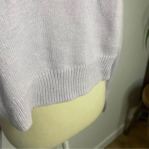 No tags Purple Crew Neck Long Sleeve Sweater Size Medium? - Image 2