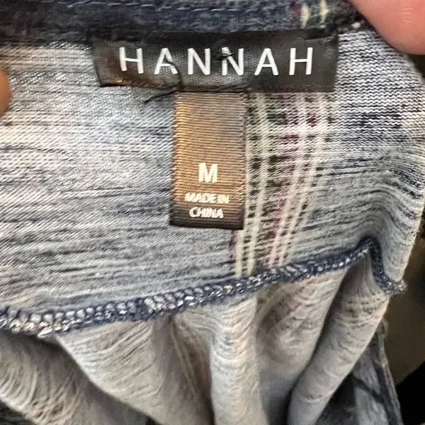 Hannah Embroidered Top‎ Blue Size M - Image 5