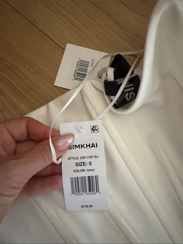 Simkhai Adalys Bustier Dress in Ivory White Size 0 - Image 4