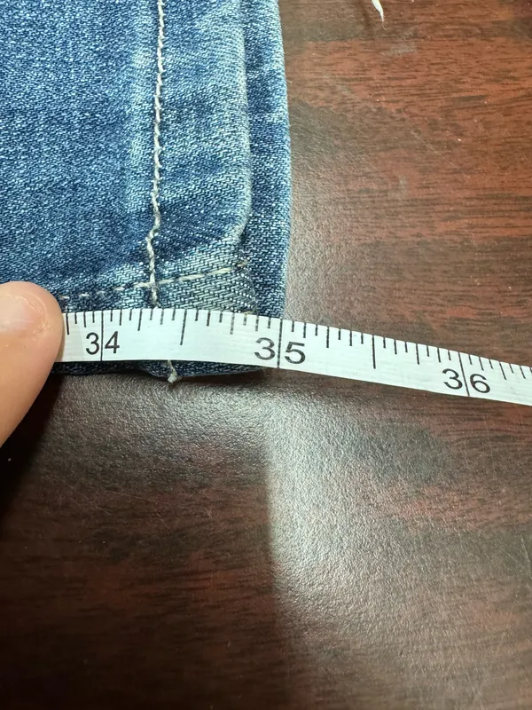 Wrangler Slim Fit Boot Cut Mid Rise Jeans Size 5x36 - Image 9
