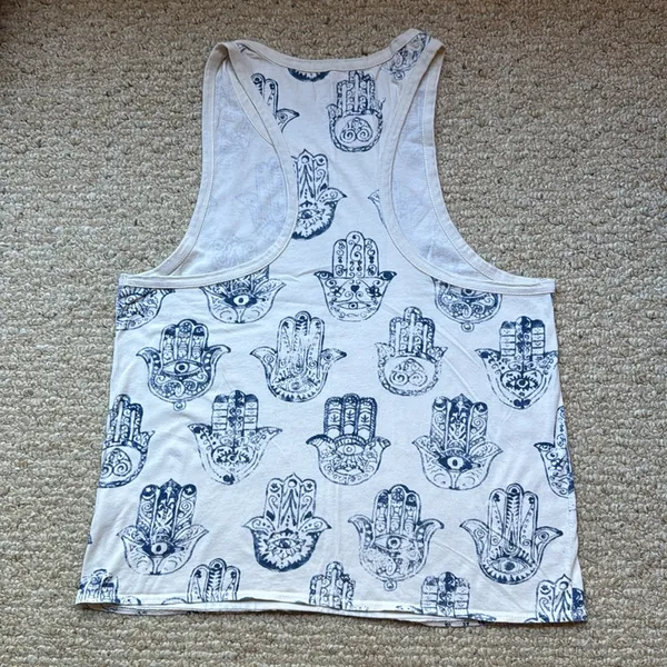 3/$15 LAST CHANCE! CHASER Hamsa Hand of Fatima Graphic Tank Top - Image 3