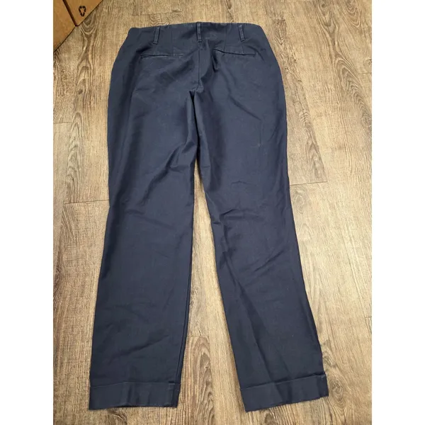 Boden Women's Navy Blue Flat Front Straight Leg Dress Pants Size 8R - Image 5