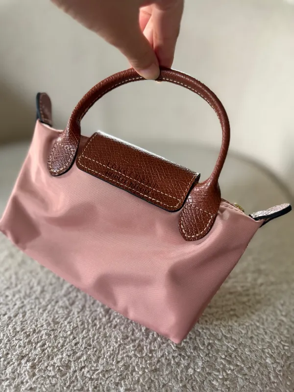 Longchamp Le Pliage Mini Pouch Power Pink - Image 2