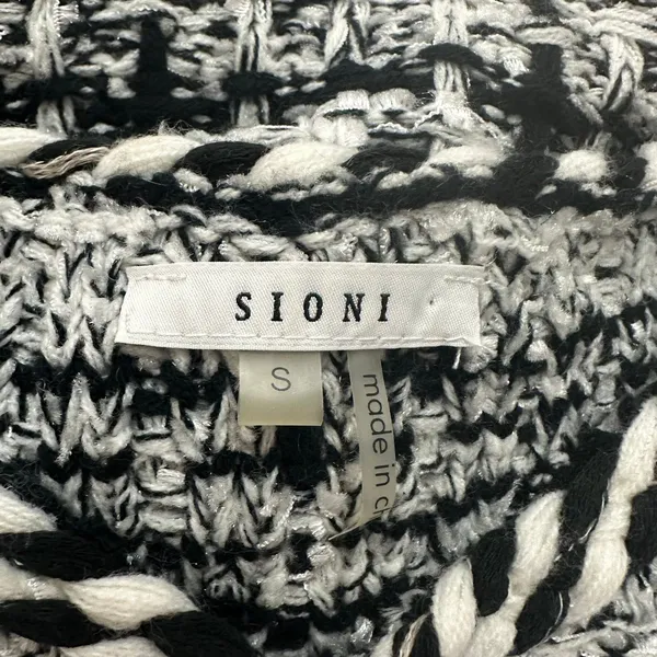 Sioni Tweed Boucle Knit Cardigan Sweater Blazer Women's Size Small - Image 6