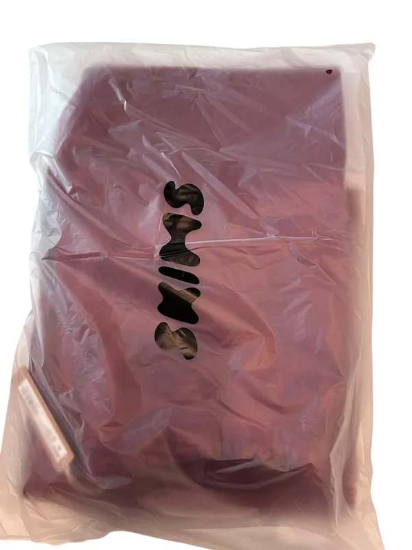 Skims Cotton Fleece Classic Straight Leg Pant Merlot Small new with tags - Image 7