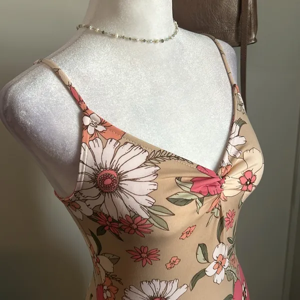 Ambiance Women’s Summer Spring Floral Sleeveless Stretch Slip Sundress - Image 2