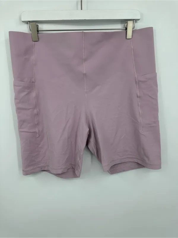 Aerie Offline Pink Seamless High Rise Biker Shorts Size 2XL - Image 2