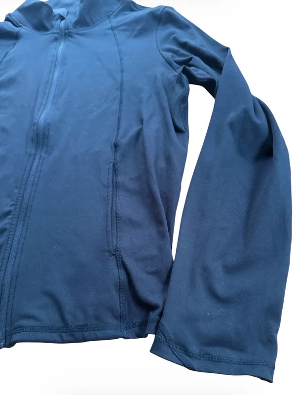 Laundry by Shelli Segal XL Black Full Zip Track Jacket Thumbholes Activewear - Image 3